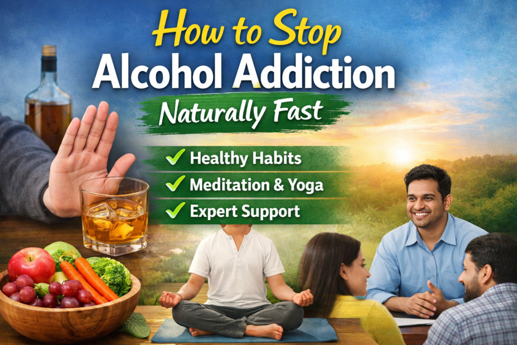How to stop alcohol addiction naturally